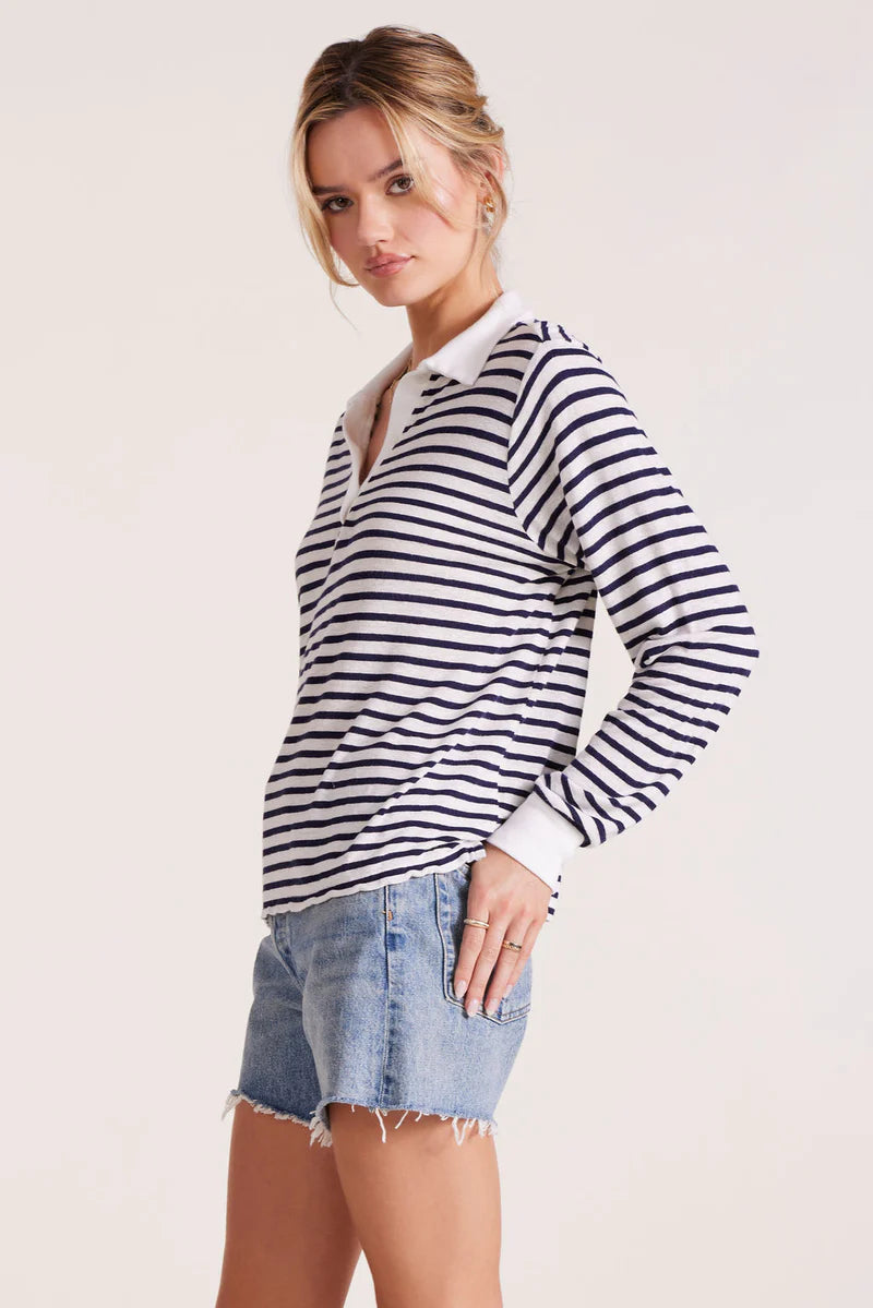 Long Sleeve Polo Tee by Bobi Los Angeles