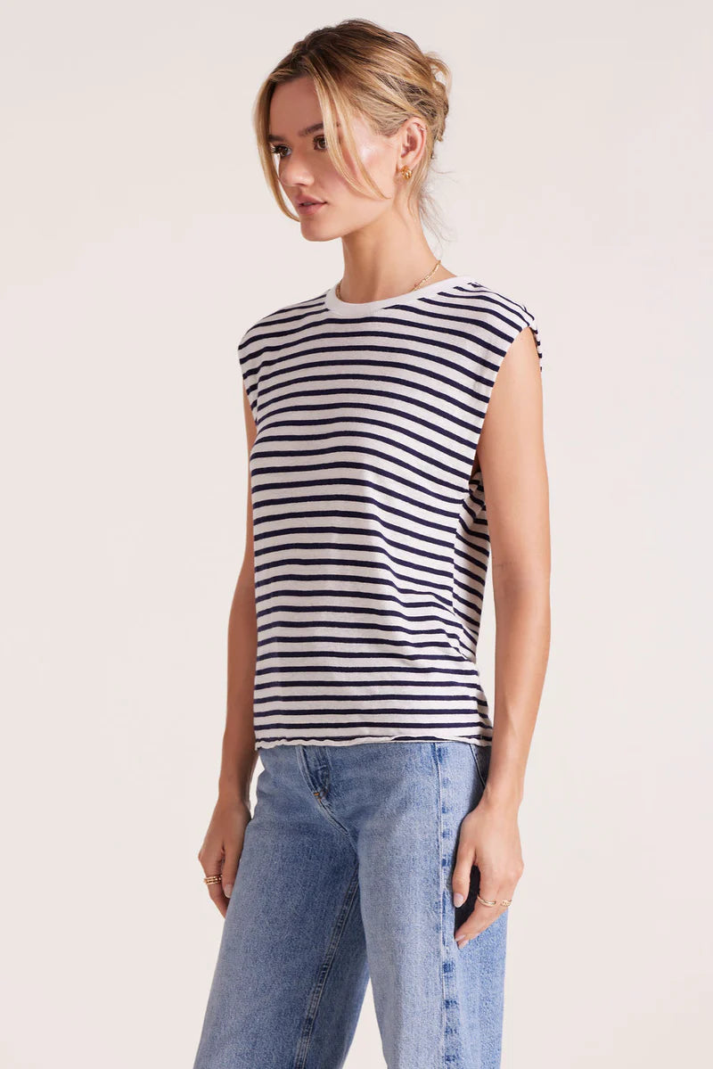Sleeveless Crewneck Tee by Bobi Los Angeles