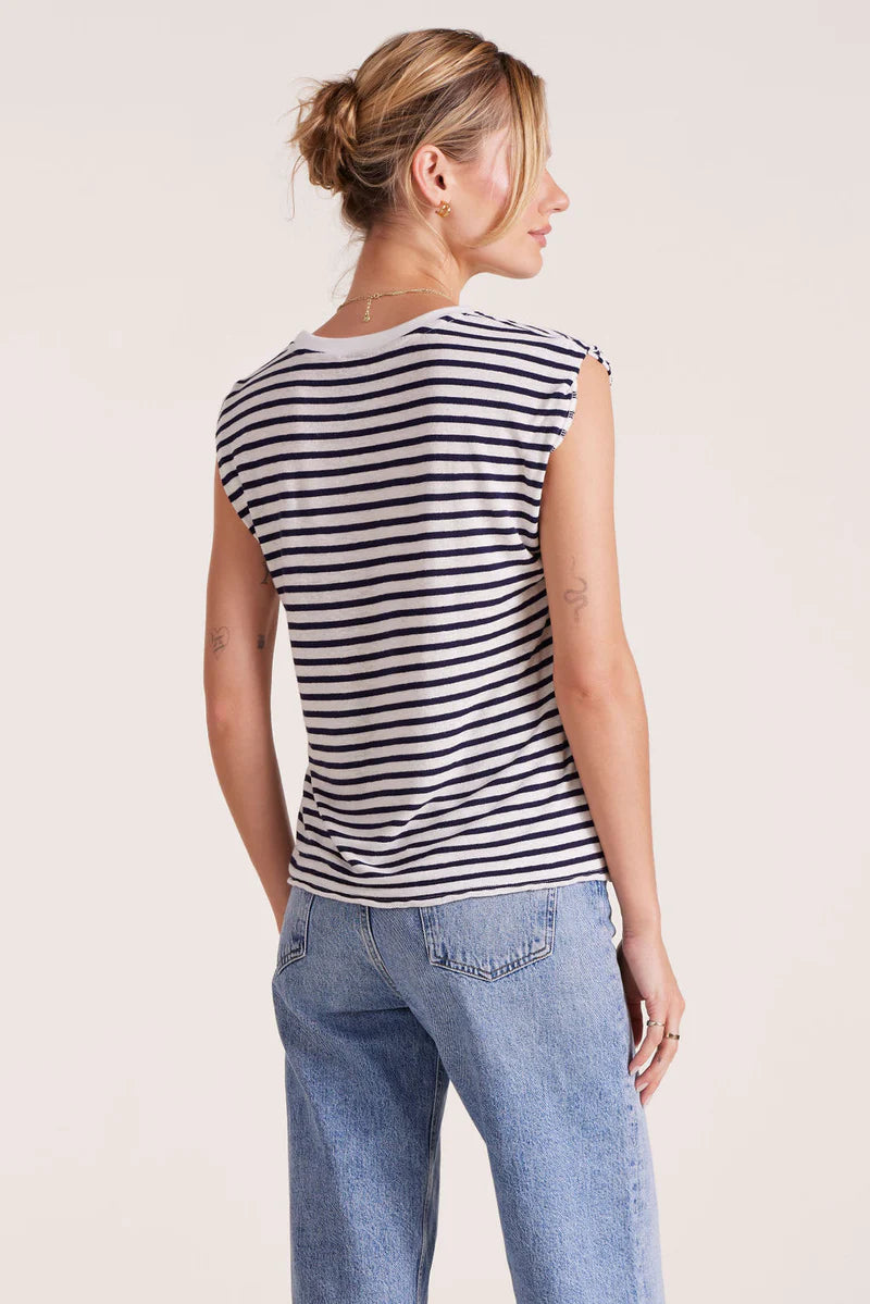 Sleeveless Crewneck Tee by Bobi Los Angeles