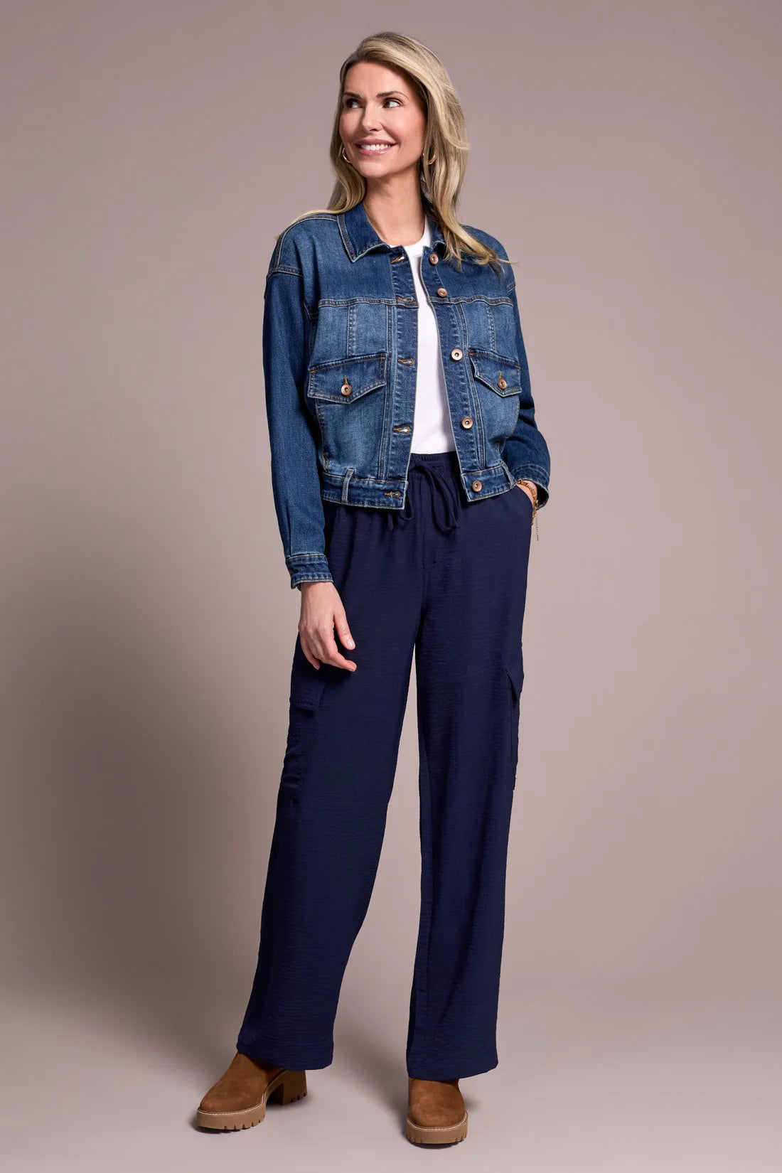 Jean Jacket With Sweater Fr by Tribal