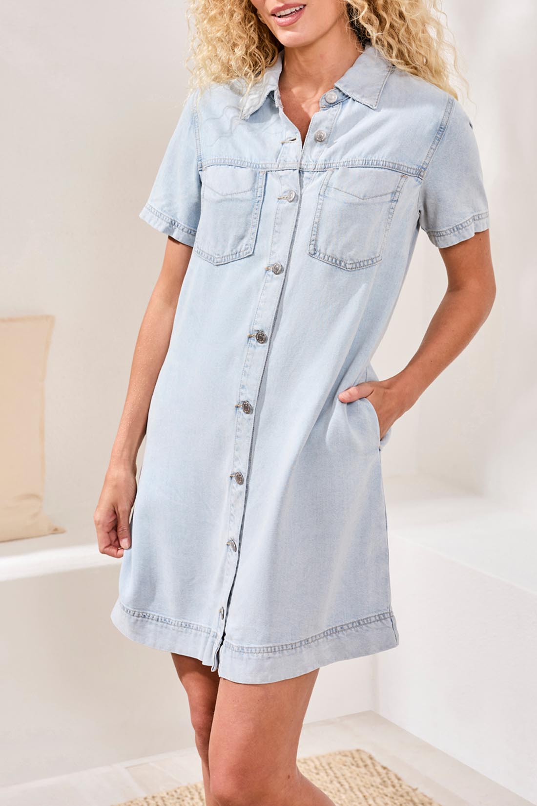 Denim Shirt Dress by Tribal