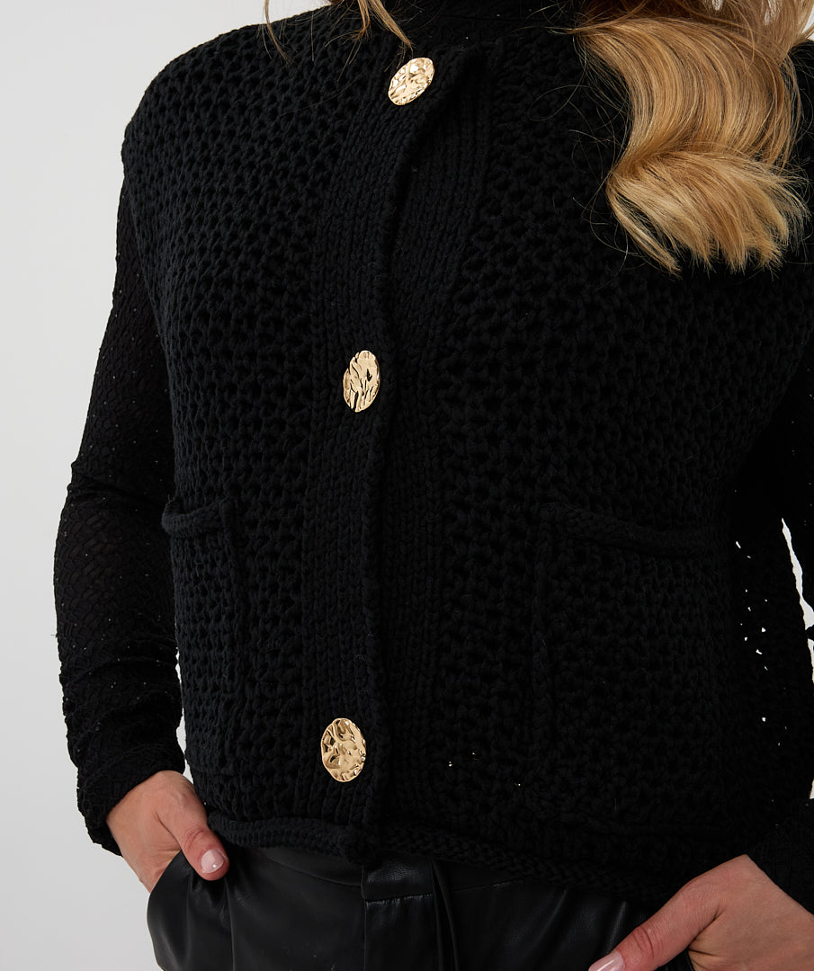 Cardigan Gilet Fancy Buttons by Esqualo