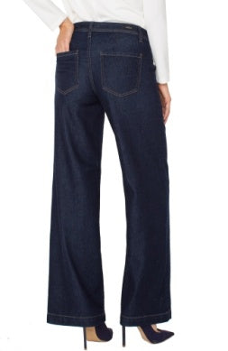 Trouser Wide Leg With Seaming 32"