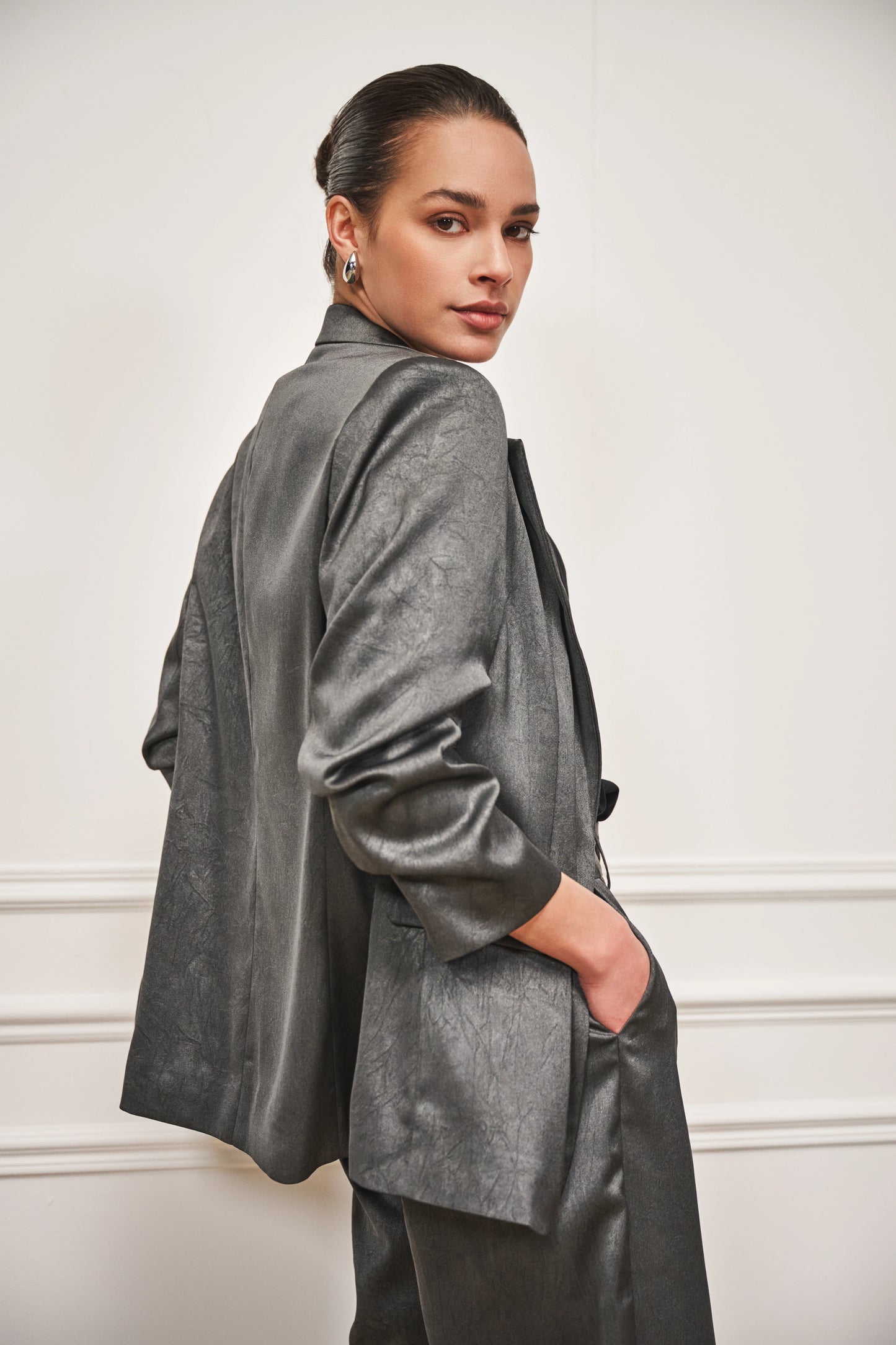 Blazer Shimmer Crinkle by Esqualo