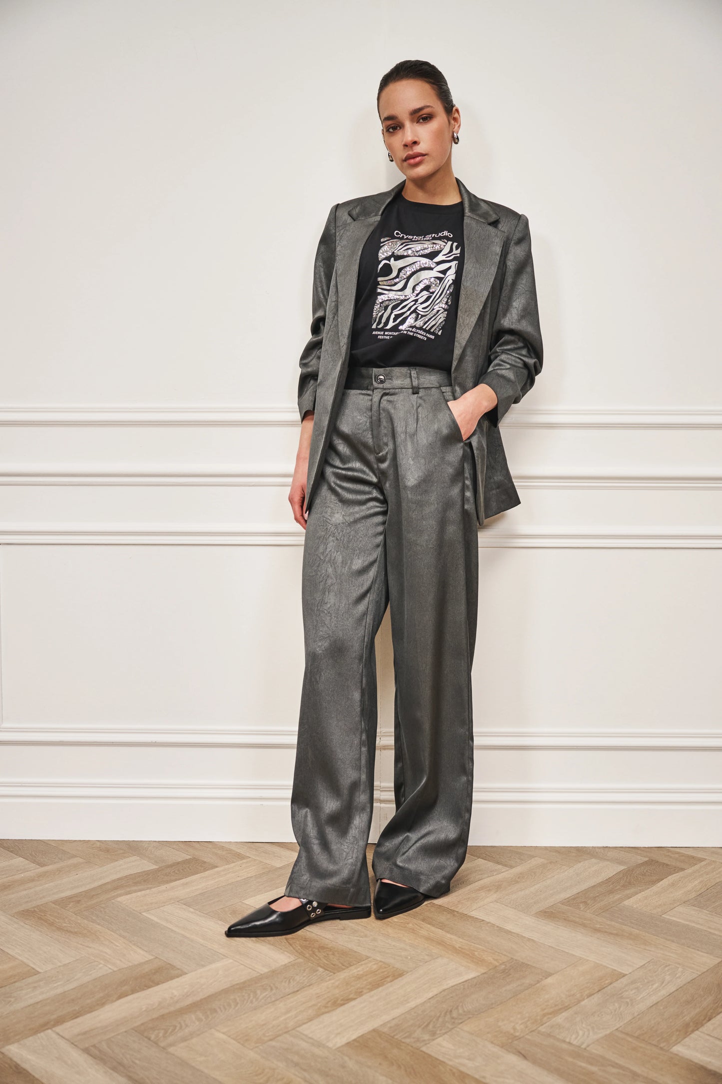 Blazer Shimmer Crinkle by Esqualo