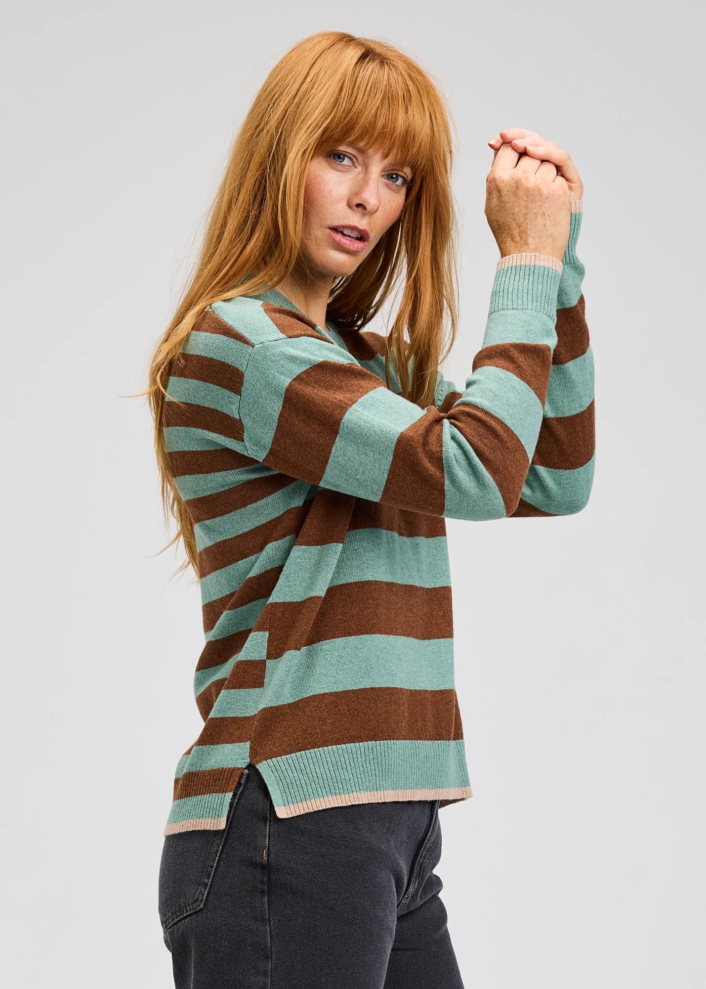 Multi Stripe Crew by Zaket and Plover