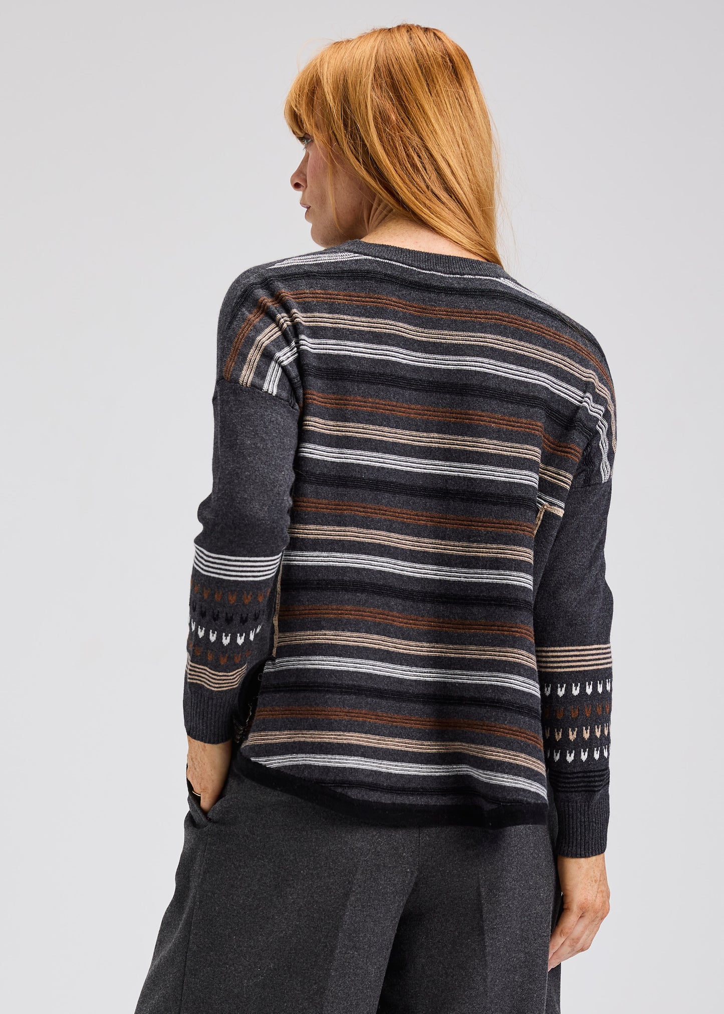 Patterned Back Sweater by Zaket and Plover