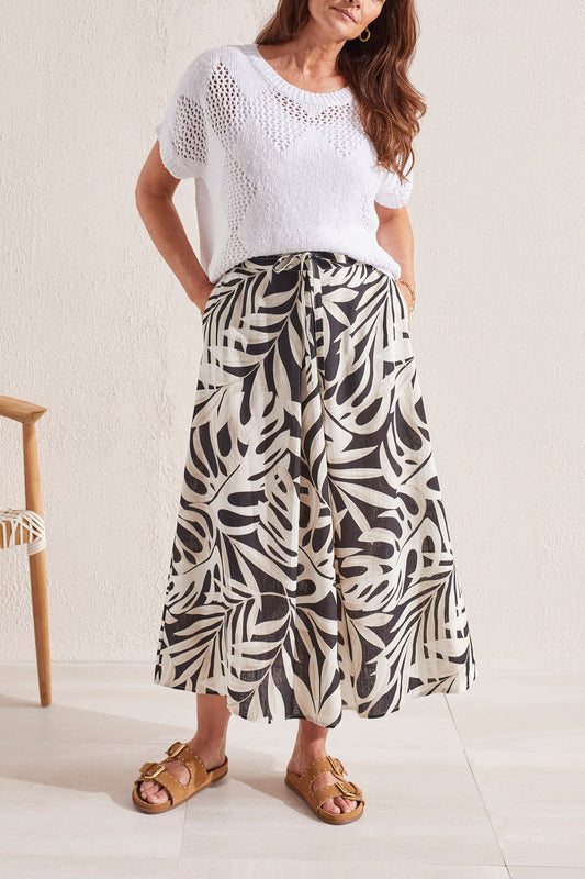 Pull on Skirt with Front Pleat by Tribal