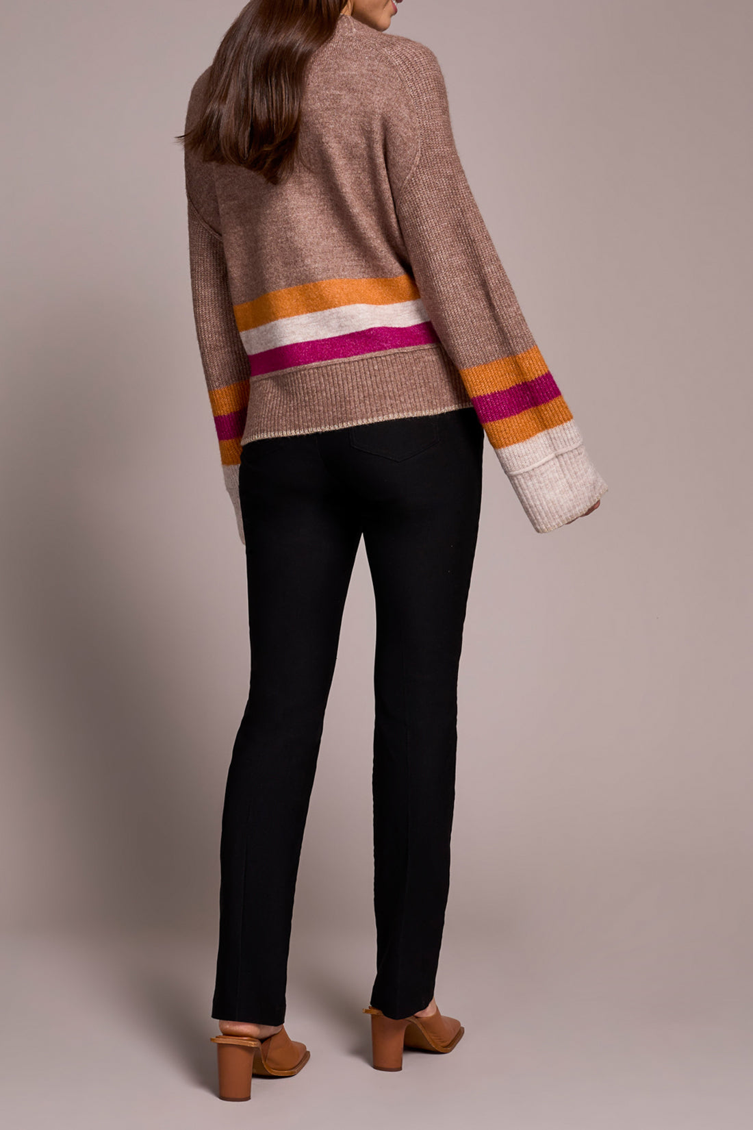 Long Sleeve Sweater Cardigan with Pocket by Tribal