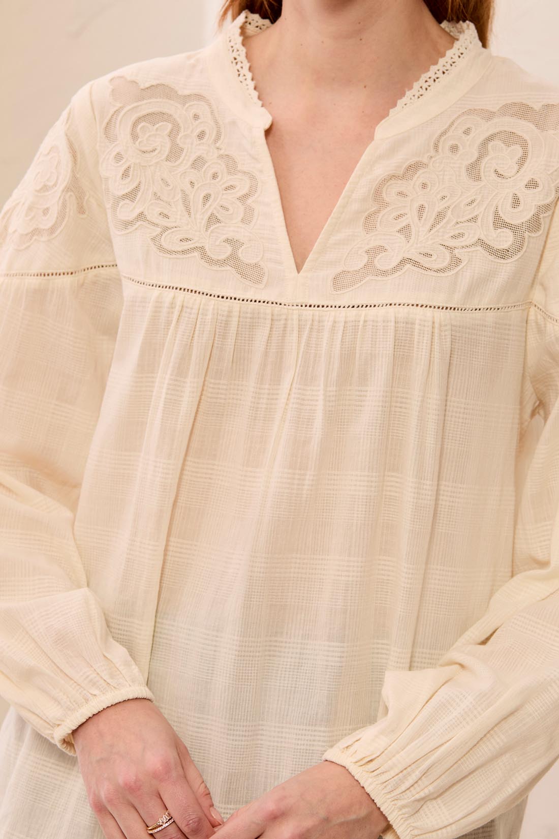 Longsleeve Blouse with Embroidery by Tribal