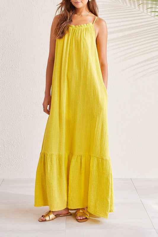 Maxi Dress with Frill by Tribal