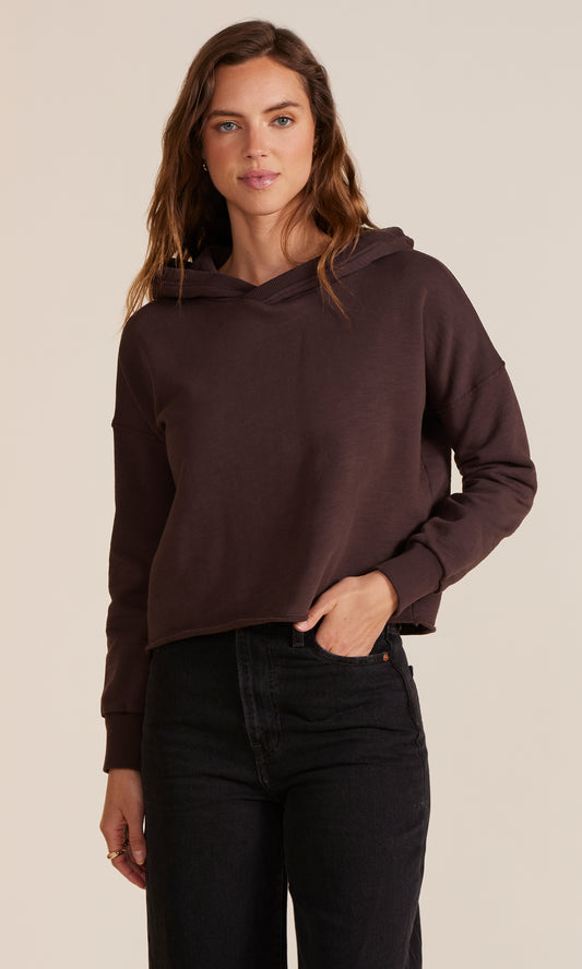 Hi Low Cropped Hoodie by Bobi