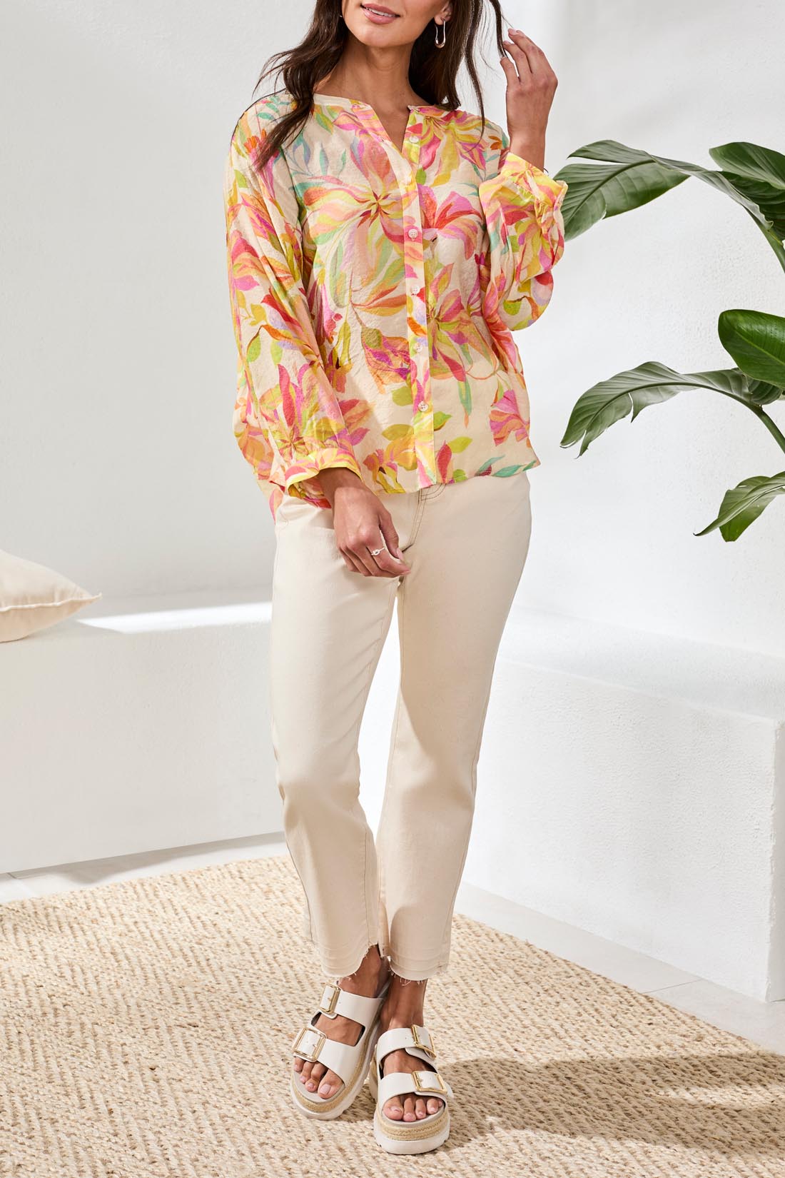 Dolman Sleeve Wide Blouse by Tribal