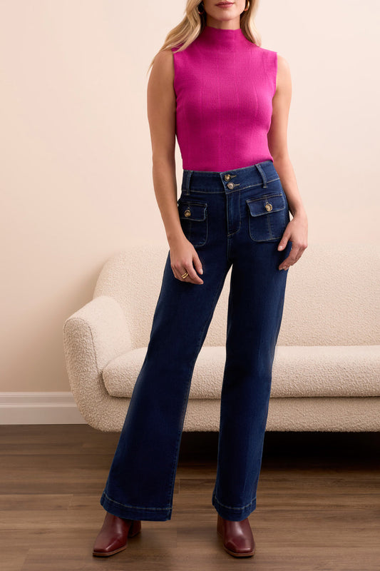 Brooke Trouser Palazoo With Crease by Tribal