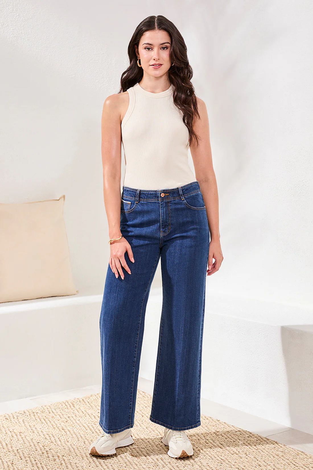 Brooke Hugging Wide Denim by Tribal