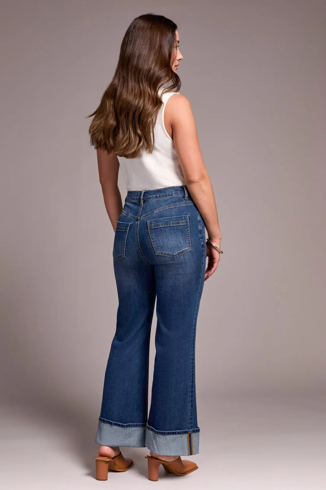 Brooke Palazzo Jeans with Cuff by Tribal