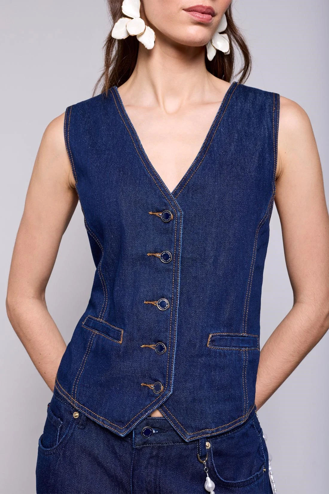 Denim Waistcoat by Tribal