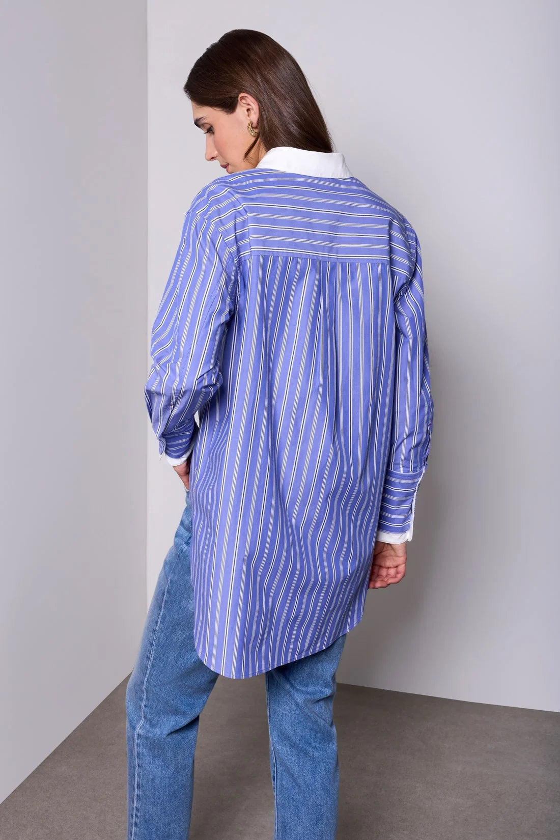 Shirt with Fancy Double Cuff Collar by Tribal