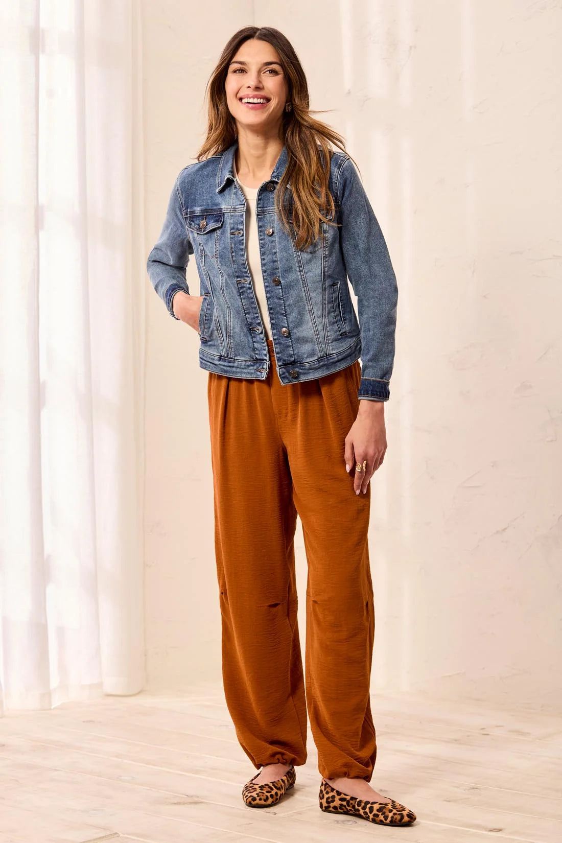 Classic Denim Jacket with Pockets by Tribal
