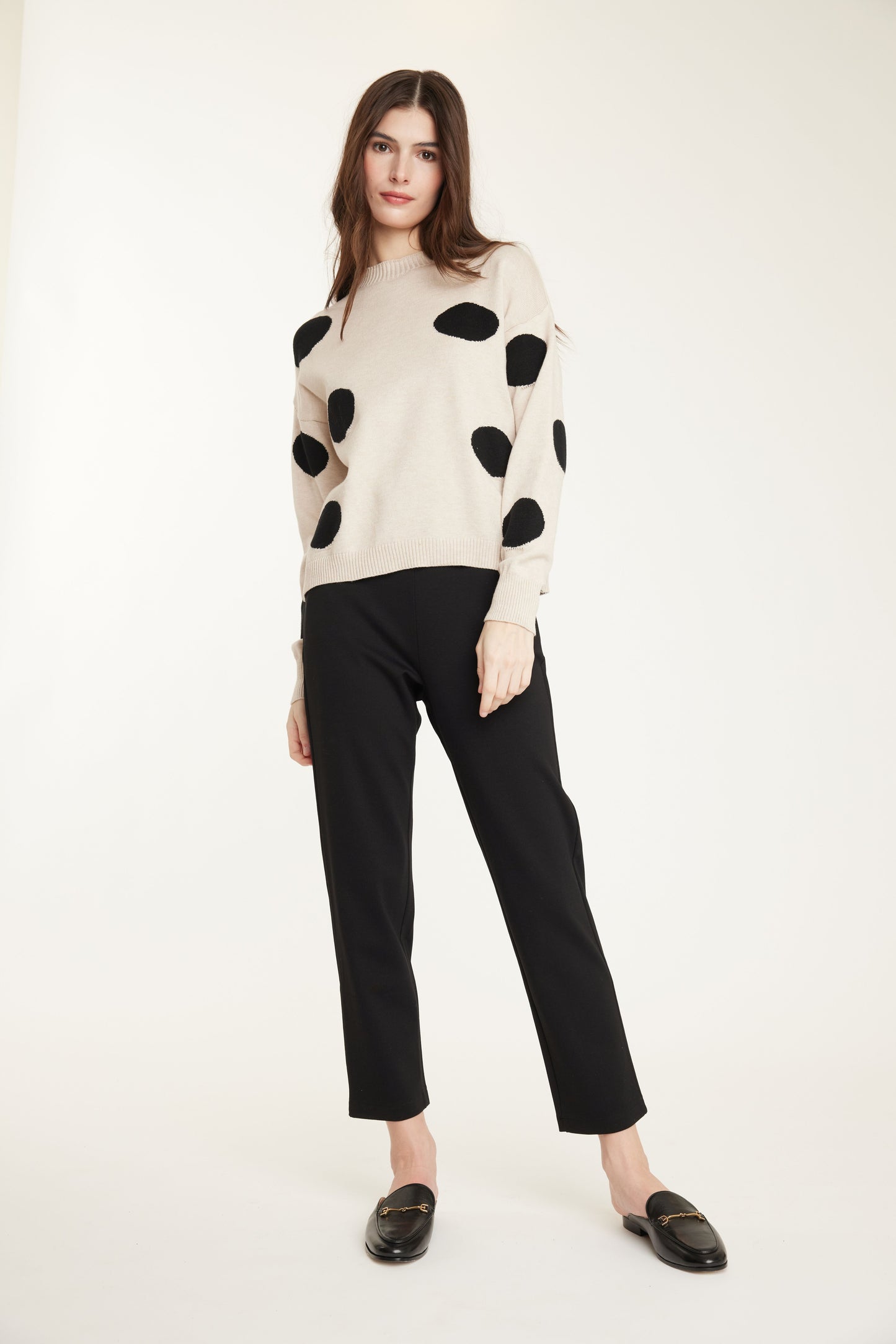 Dotted Knit Sweater by Pistache