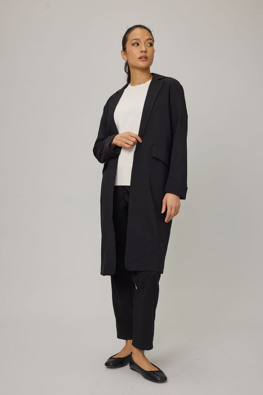 Smooth Stretch Long Blazer by Pistache