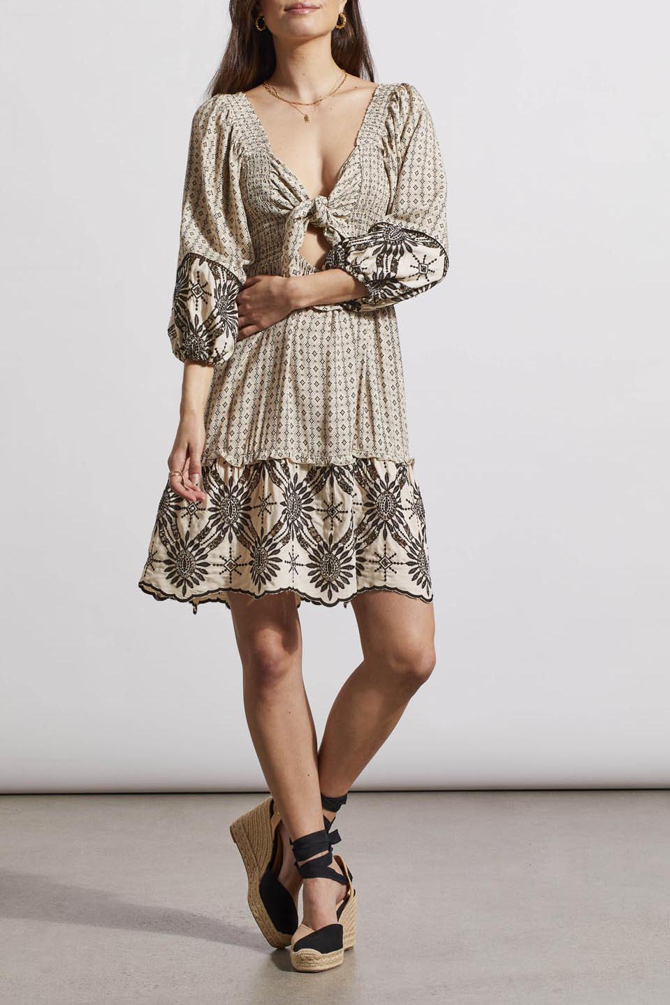 Wear 2 Ways Embroidered Dress by Tribal