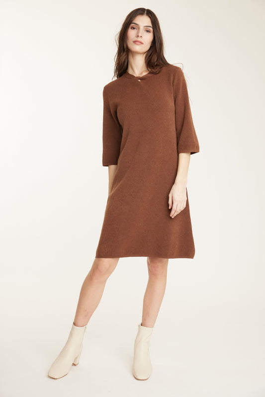 Knot Tied Knit Dress by Pistache