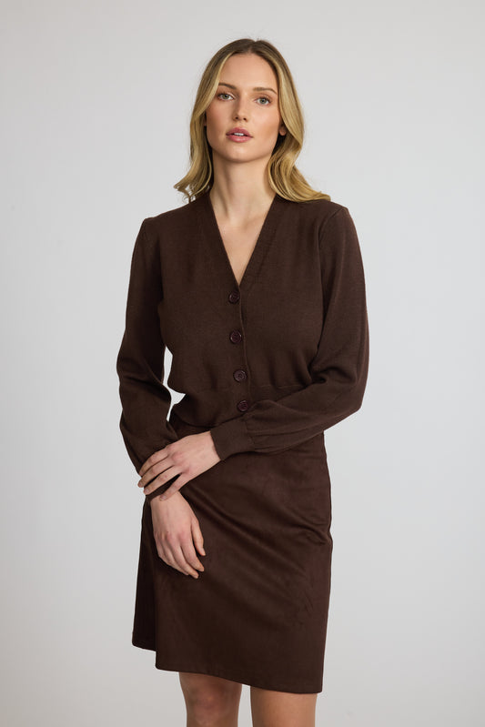 Fine Knit Buttoned Cardigan by Pistache