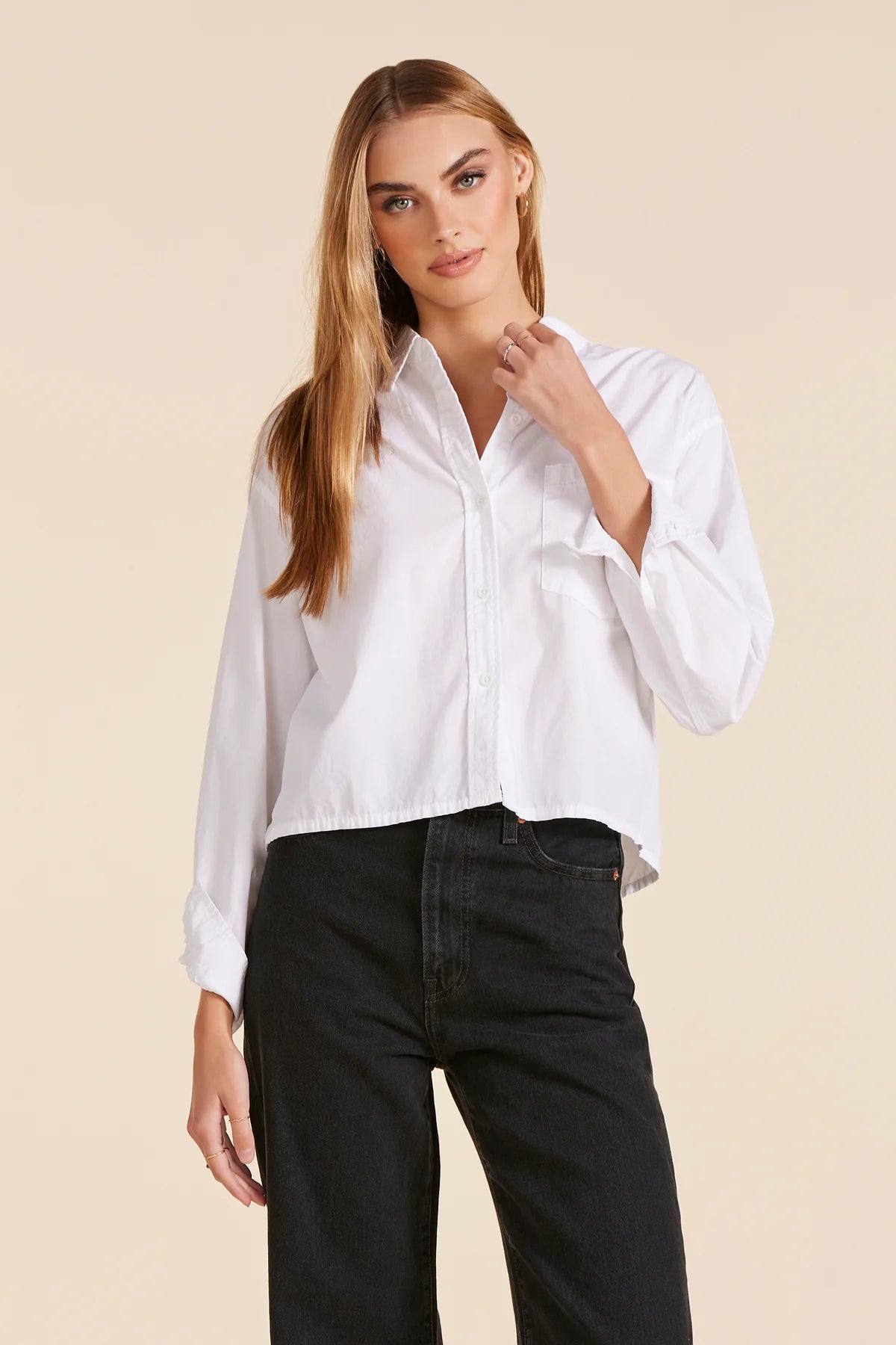 Cropped Boxy Shirt by Bobi Los Angeles