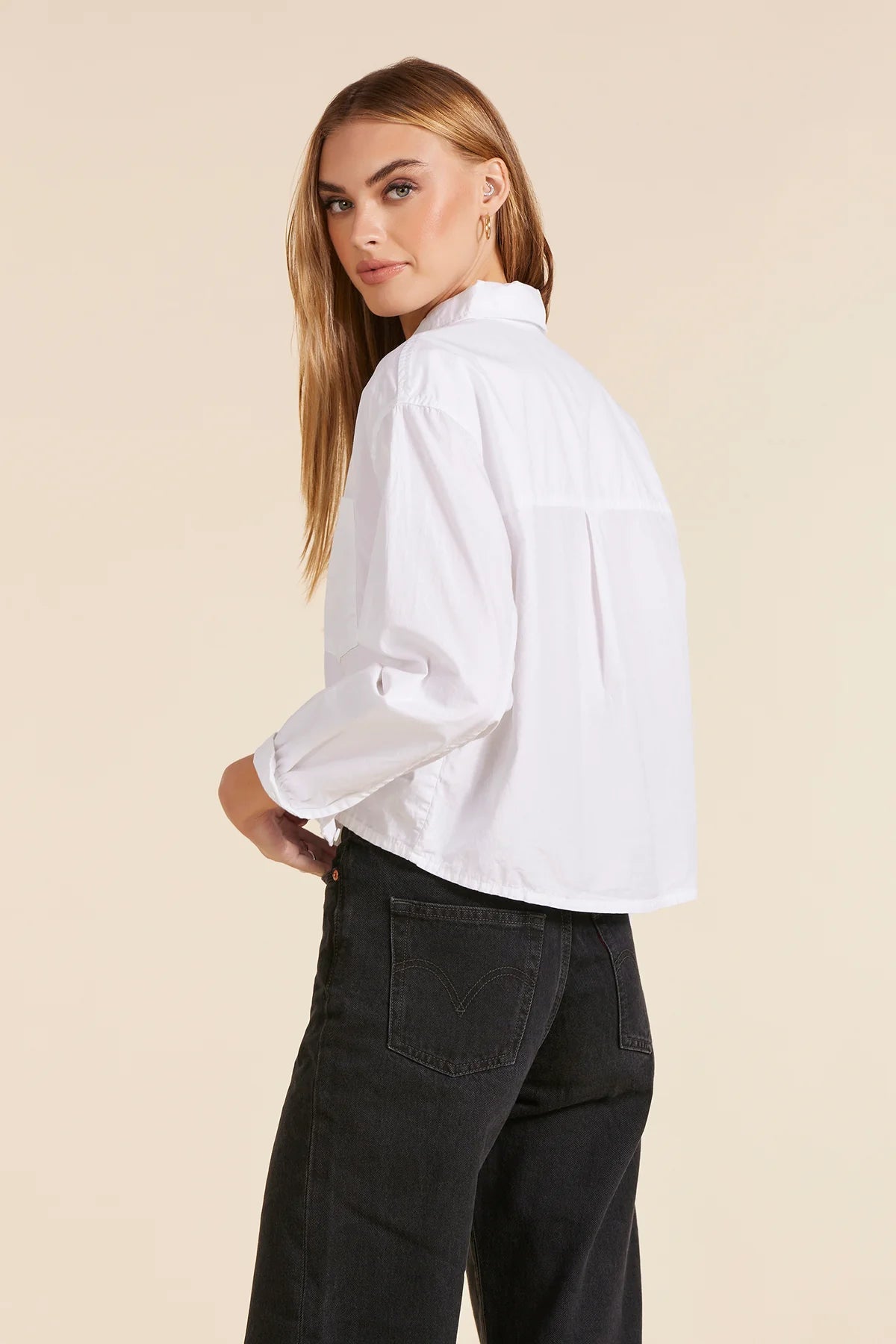 Cropped Boxy Shirt by Bobi Los Angeles