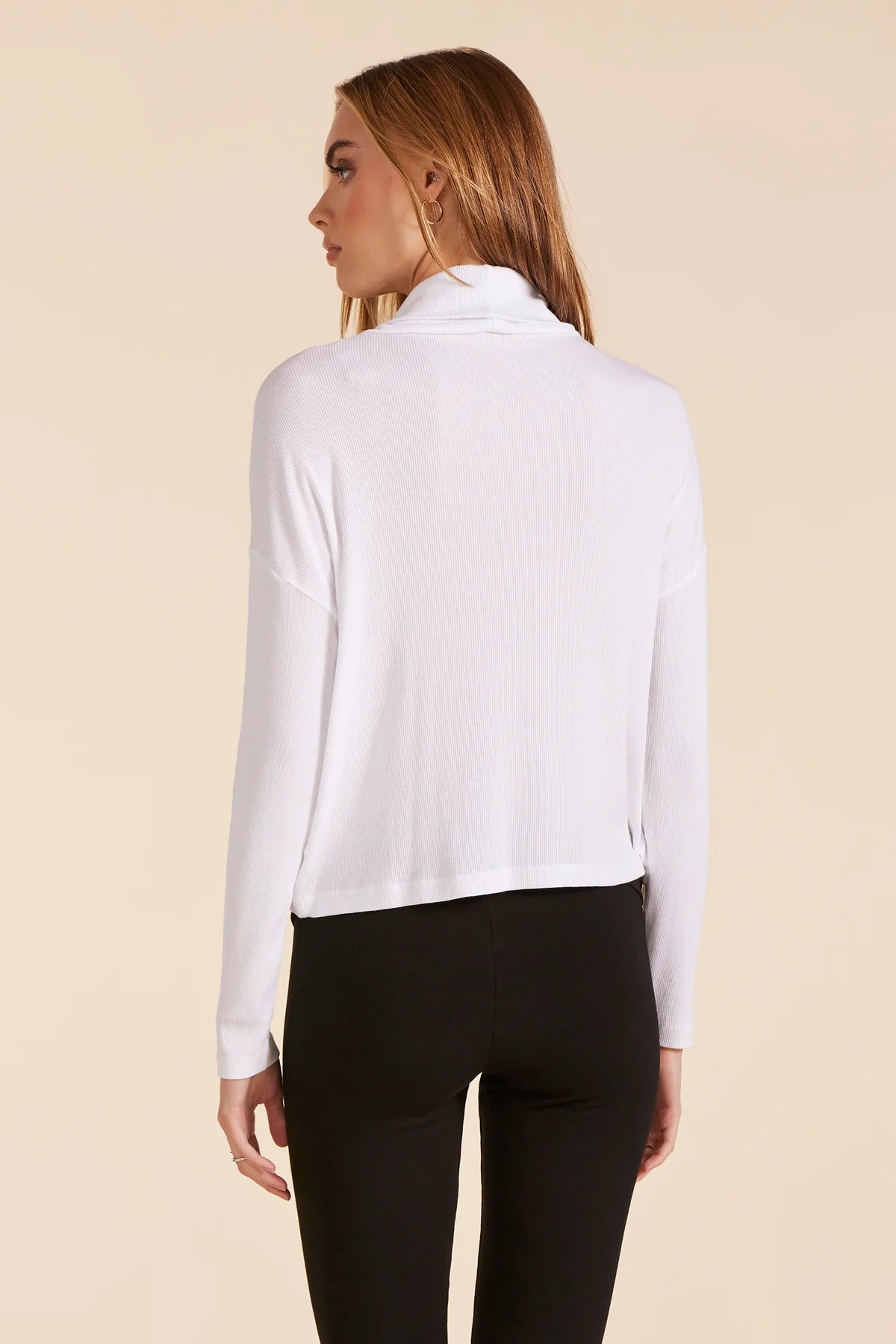 Mock Neck Boxy Long Sleeve by Bobi Los Angeles