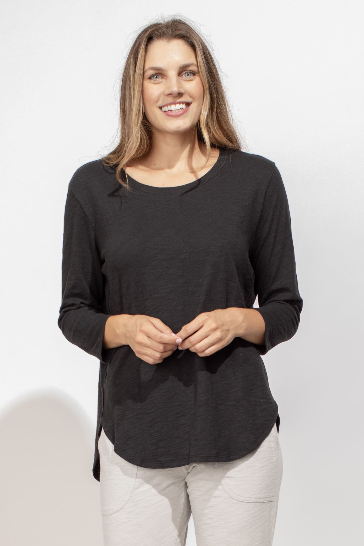 Hi-Lo 3/4 Sleeve Tee by Escape