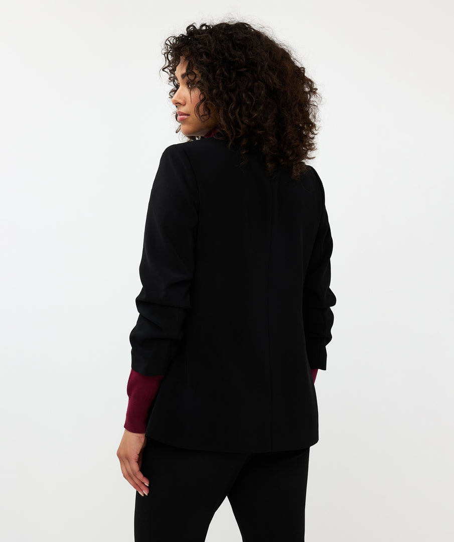 Gathered Sleeve Blazer by Esqualo