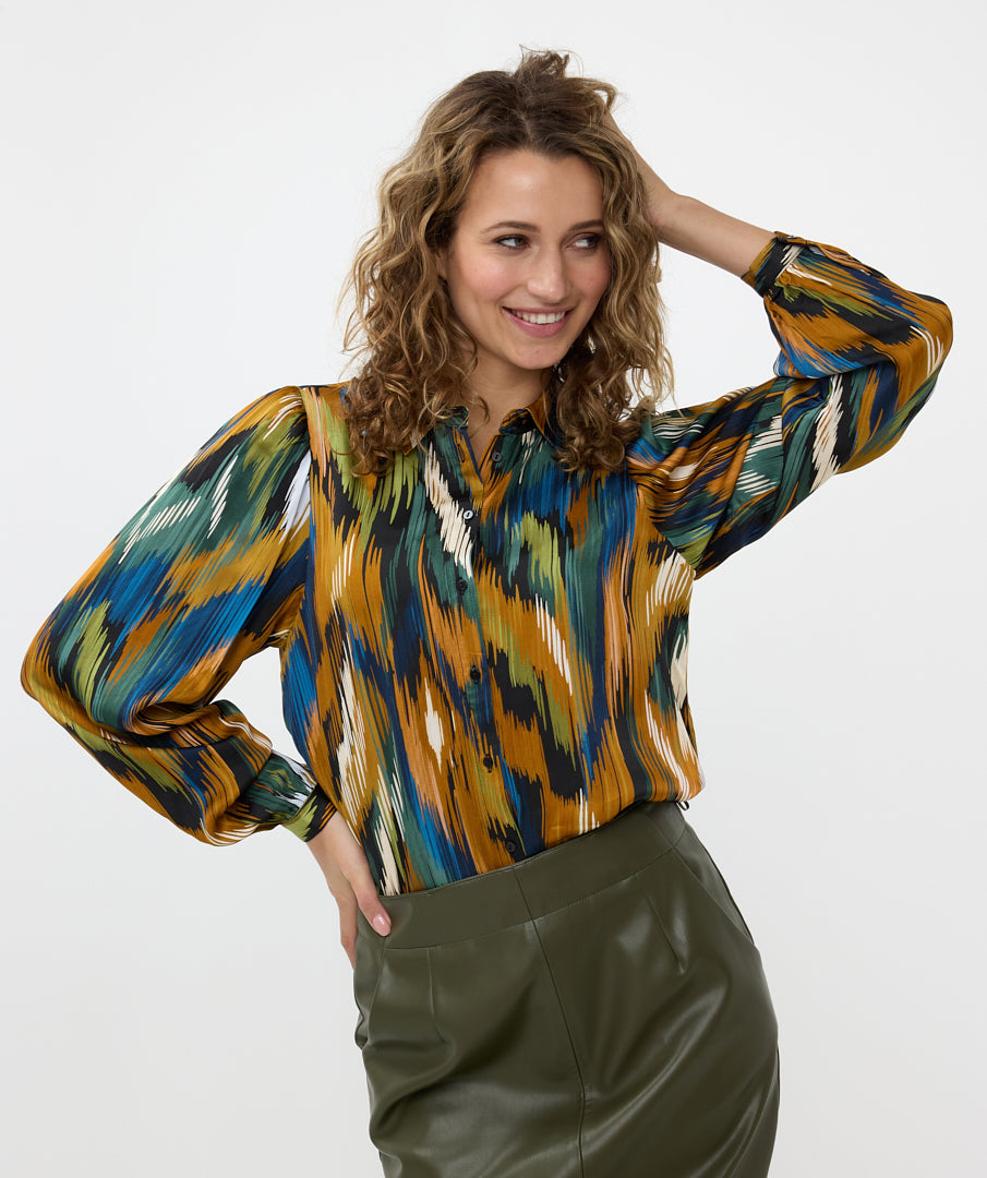 Printed Blouse by Esqualo