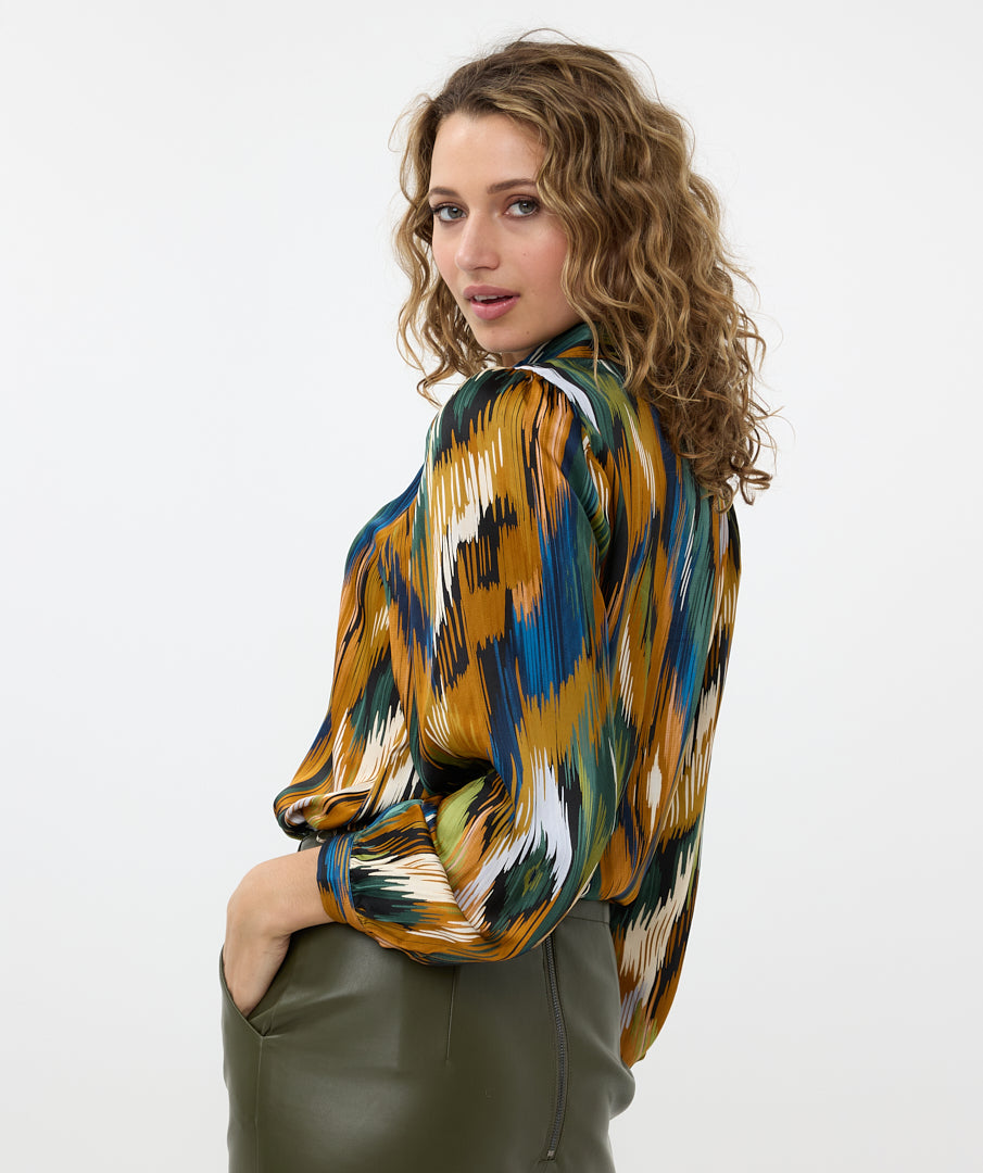 Printed Blouse by Esqualo