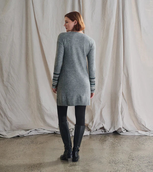 Sadie Sweater Dress - Charcoal  by Hatley