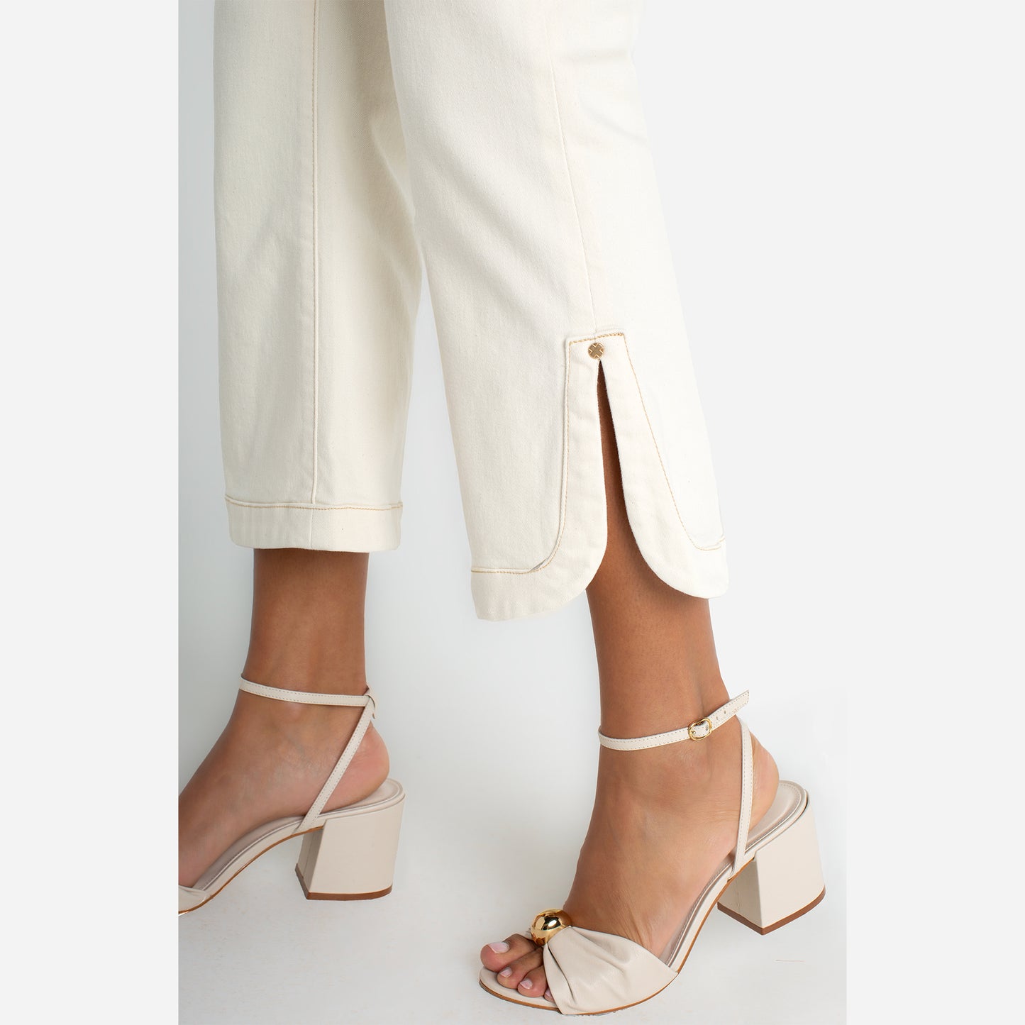 High Rise Hannah Crop Flare With Tulip Hem by Liverpool