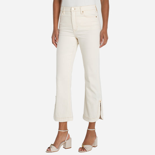 High Rise Hannah Crop Flare With Tulip Hem by Liverpool