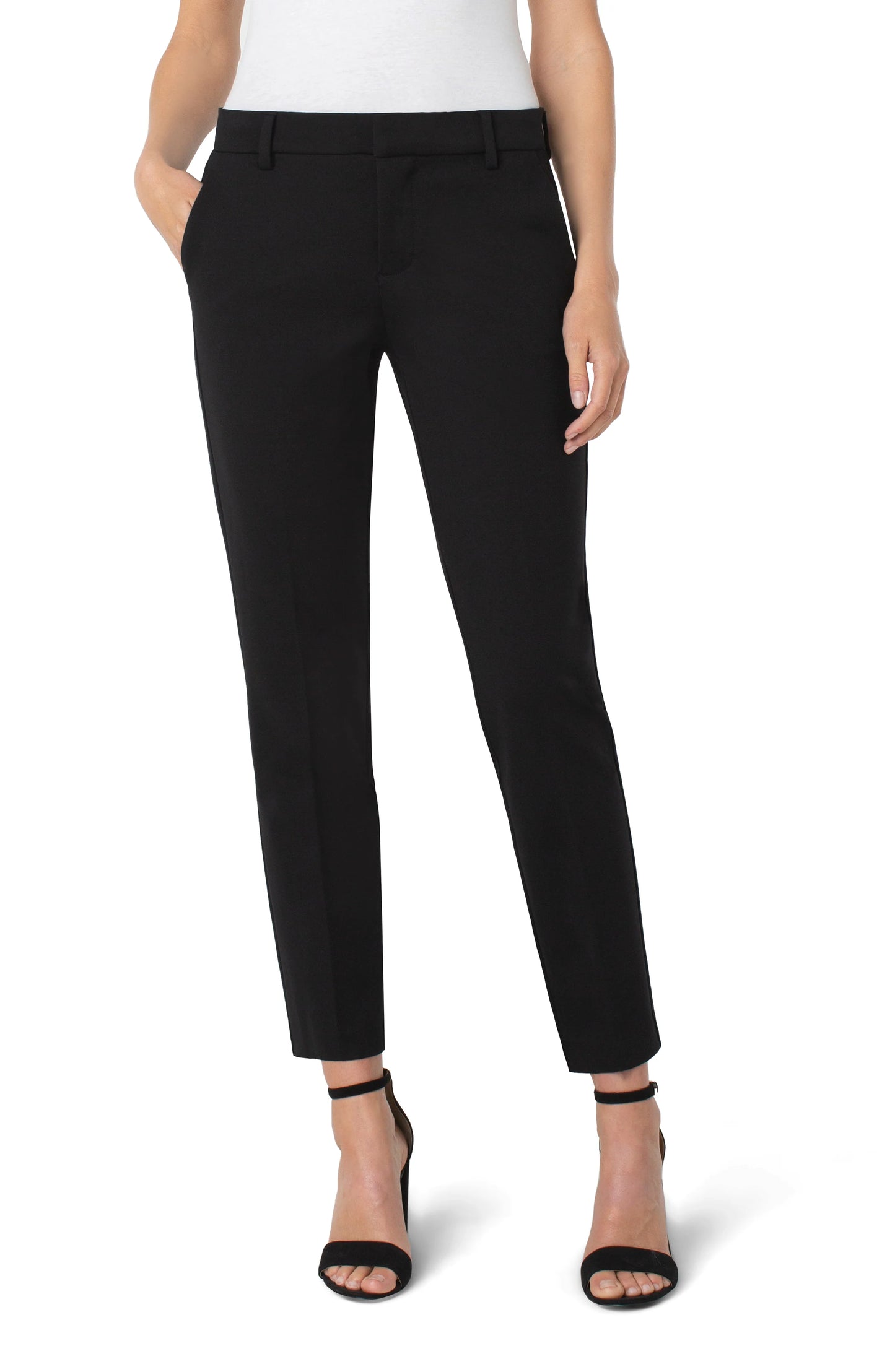 Kelsey Knit Trouser in Black by Liverpool