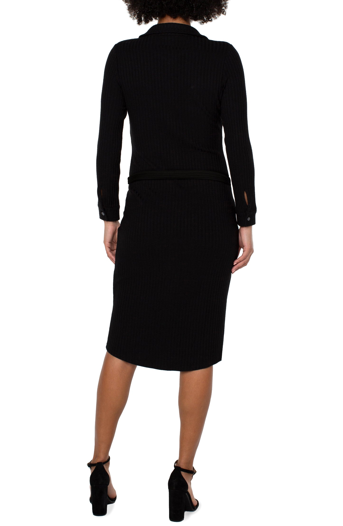 Button Front Knit Dress by Liverpool