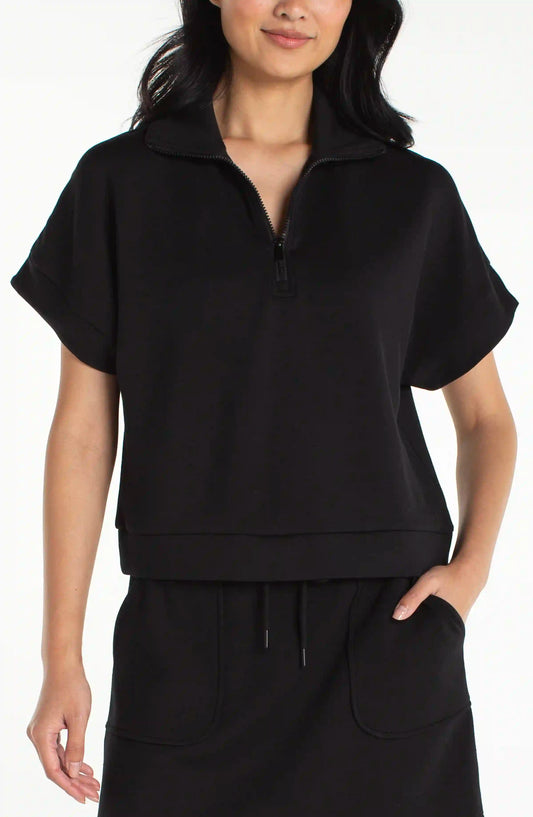 Half Zip Popover Top by Liverpool