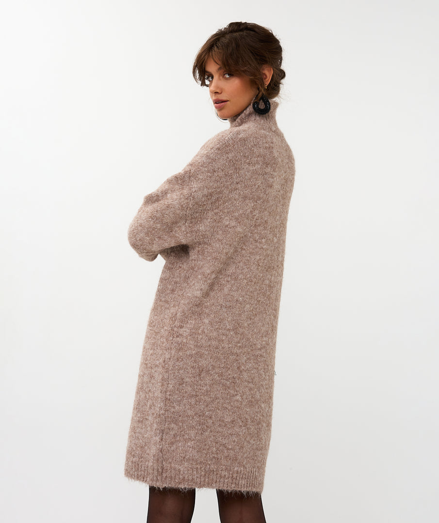 Dress Melange Hairy Col by Esqualo