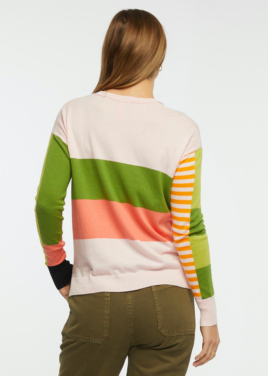 Diagonal Stripe Sweater by Zaket and Plover