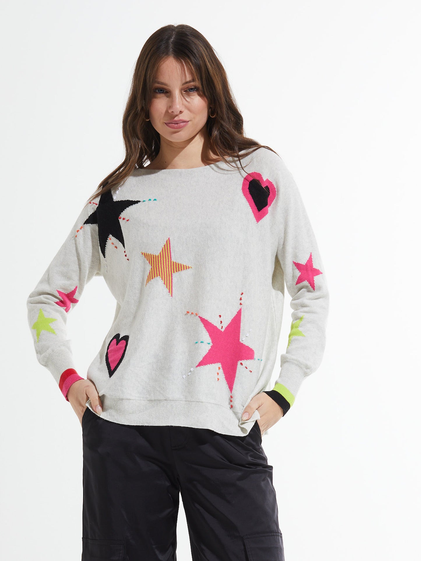 Hearts + Stars Sweater by Zaket and Plover