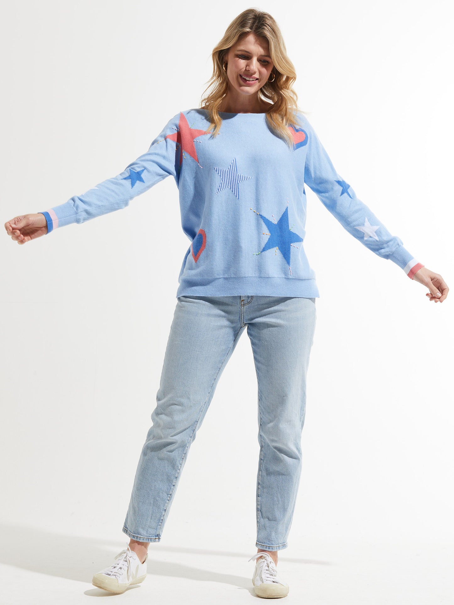 Hearts + Stars Sweater by Zaket and Plover