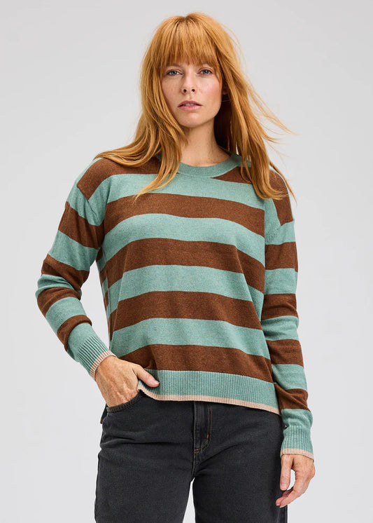 Multi Stripe Crew by Zaket and Plover