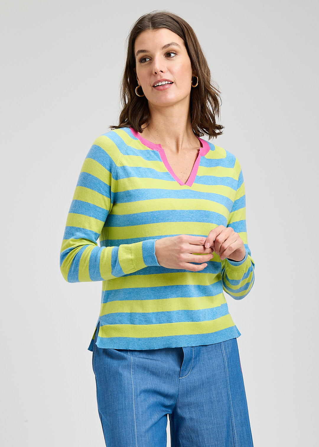 Stripe Henley by Zaket and Plover