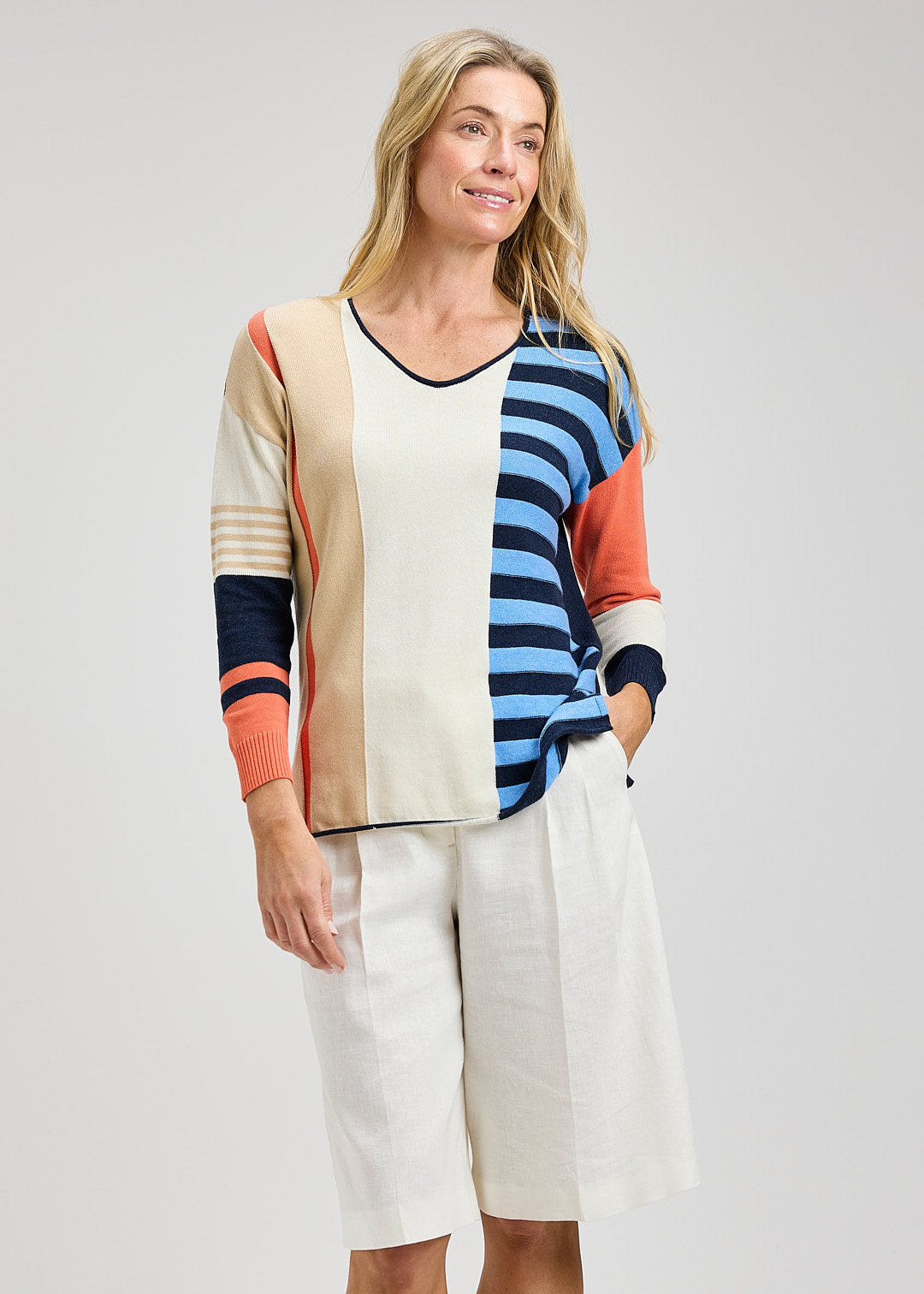 Contrast Stripe Vee by Zaket and Plover