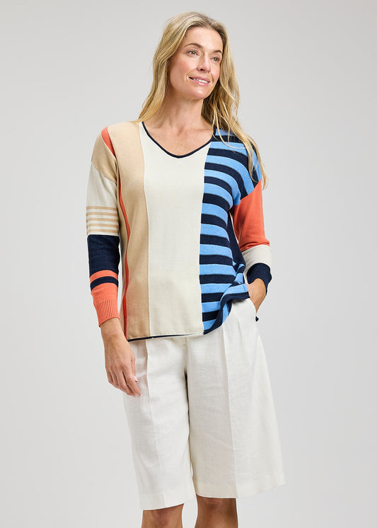 Contrast Stripe Vee by Zaket and Plover