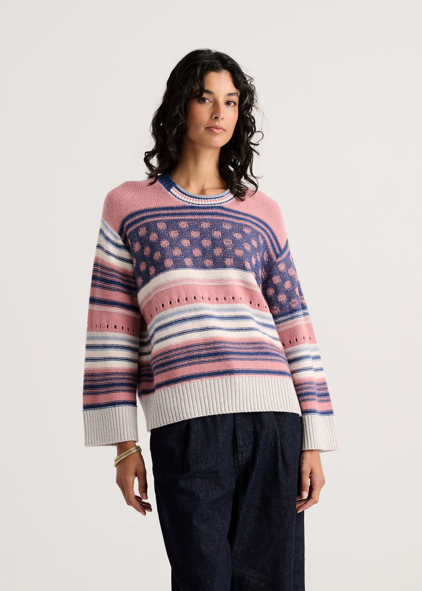 Stripe Pop Sweater by Zaket and Plover
